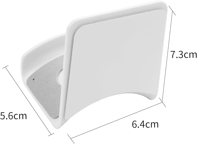 YAODHAOD Headset Hanger Holder Wall Mount, Sticky Headset Stand Holder Clip Under Desk for All Headphone/Controller (White,Wall-Mounted)