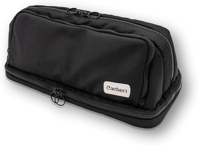 All in One Travel Toiletry Bag, Makeup Bag with Jewelry Compartment and Heat-Resistant Pocket for Hair Tools