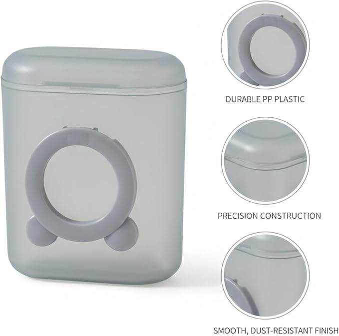 Desktop Cable Organizer Box, Compact Cord Management for Cables & Chargers, PP Plastic Case