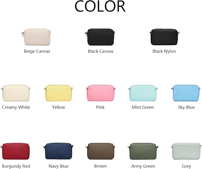Organizer Bag Lightweight Cosmetic Bag with Ring Clasp Perfect Travel Makeup Bag for Women nylon Stand Up Design (Mint Green/Nylon)