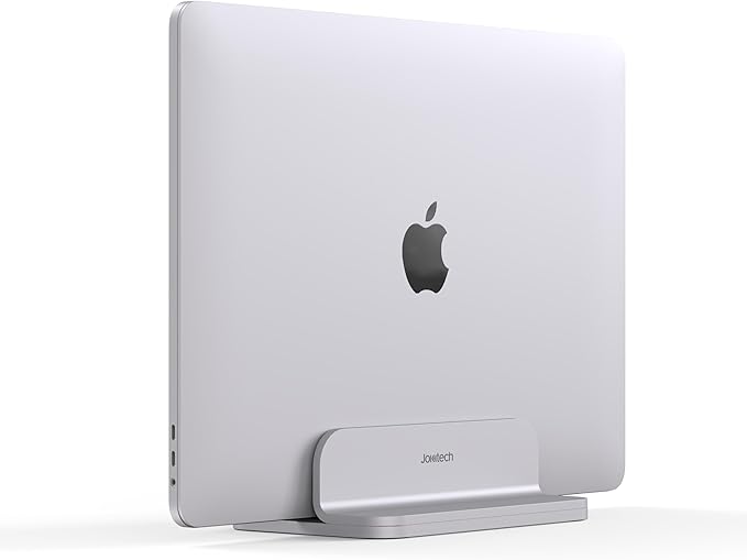 JOKItech Aluminum Laptop Stand, Sturdy and Adjustable, Compatible with Apple MacBook Pro/Air, Mac Mini, iPad Pro, Silver