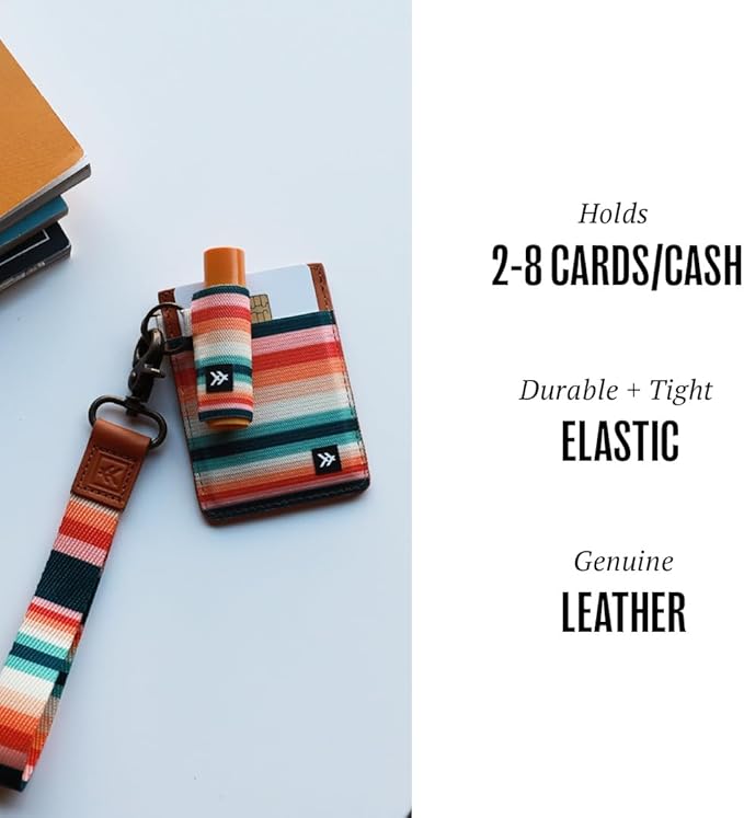 Thread Wallets Ultra Slim Minimalist Leather Card Holder Wallet (Renae)