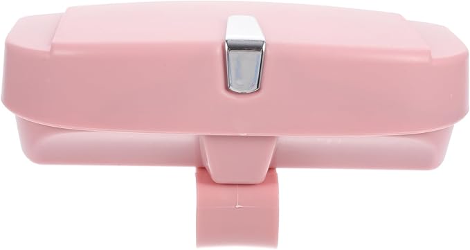 FRCOLOR 1Pc Pink Vehicle Mounted Eyewear Case Multifunctional Visor Clip for Sunglasses and Ticket Storage Durable and Organizer for Cars Great for Family