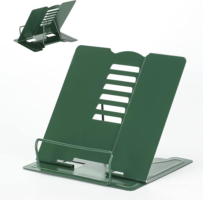 Metal Book Stand Adjustable Book Holder for Reading