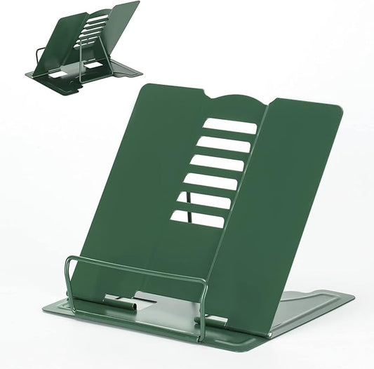 Metal Book Stand Adjustable Book Holder for Reading
