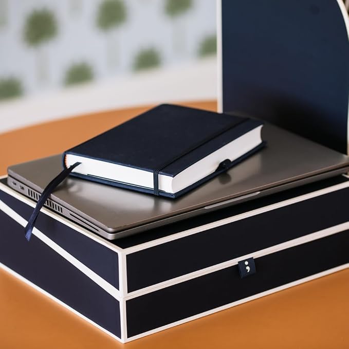 Semikolon - Document Storage Box for A4 Sized Documents, Burgundy