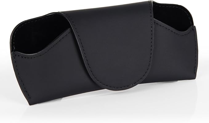 Magnetic Sunglass Holder for Car Visor Clip, Visor Accessories Eyeglasses Holder, Leather Glasses Storage Case