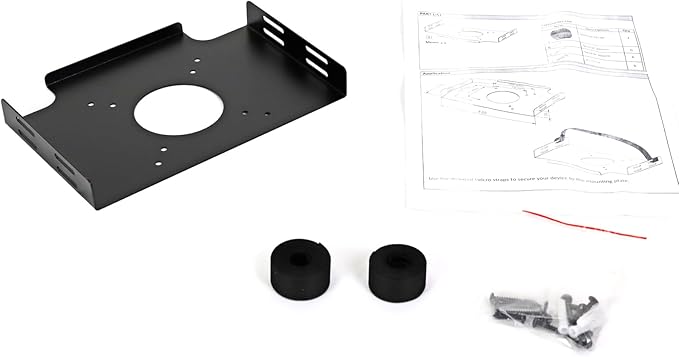 AEONS Universal Wall and VESA Mount | Adjustable Strap Mount for Computers, UPS Units, Cable Boxes, Modems, and Other Electronic Devices | Mounts on The Wall or Back of a Computer Monitor, 9”x6.5”x1”