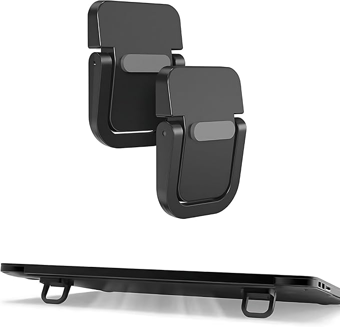 Portable Laptop Stand Zinc Alloy Anti-Slip Keyboard Riser Suitable for 10-17 Inches Laptops, Black