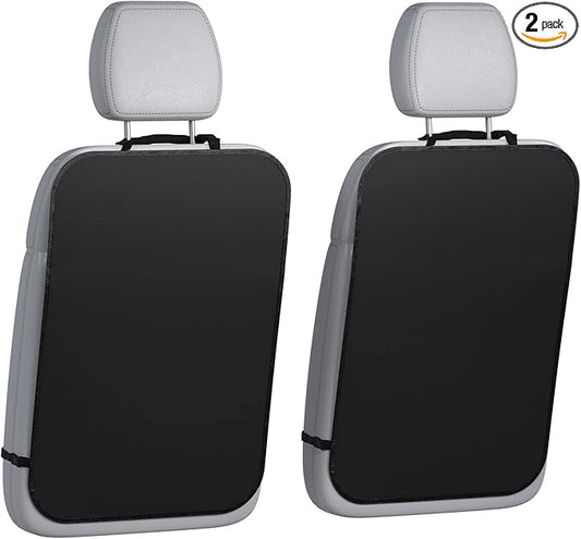 lebogner Back Seat Cover for Kids, 2 Pack X-Large Waterproof Kick Mats Backseat Protector, Durable Car Seat Back Protectors for Vehicles to Protect from Dirt, Mud & Scratches, Fits Most SUVs and Vans