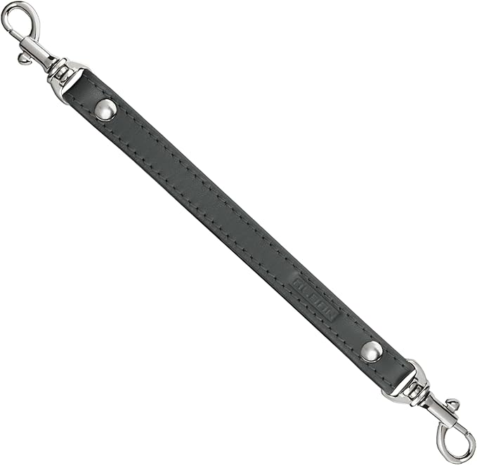 Alban Leather 2-Clip Strap for Wallet, Clutch, Wristlet Purse, Keys, Keychain for Women and Men