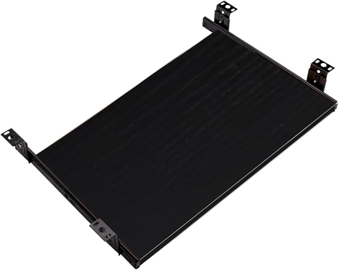 Under Desk Keyboard Tray Slide Out Height Adjustable 21/24/27x 10 Inch Pull Out Platform Computer Drawer Suitable for Office(A,60x27cm)