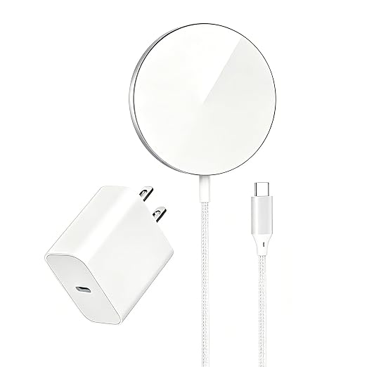 [Apple MFi Certified]25W MagSafe Magnetic Fast Wireless Charger,6FT Extra Long USB-C Cord Wireless Charging Pad Compatible with iPhone 17ProMax/17 Air/16 ProMax/15 Pro/14/13,AirPods 3/2/Pro All Models