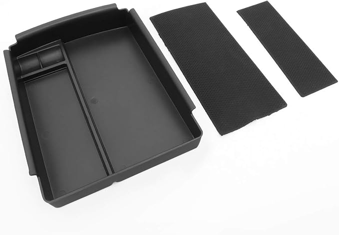 DNA Motoring Front Center Console Organizer Tray Compatible with 16-19 Tesla Model S X, Armrest Storage Box, ZTL-Y-0075