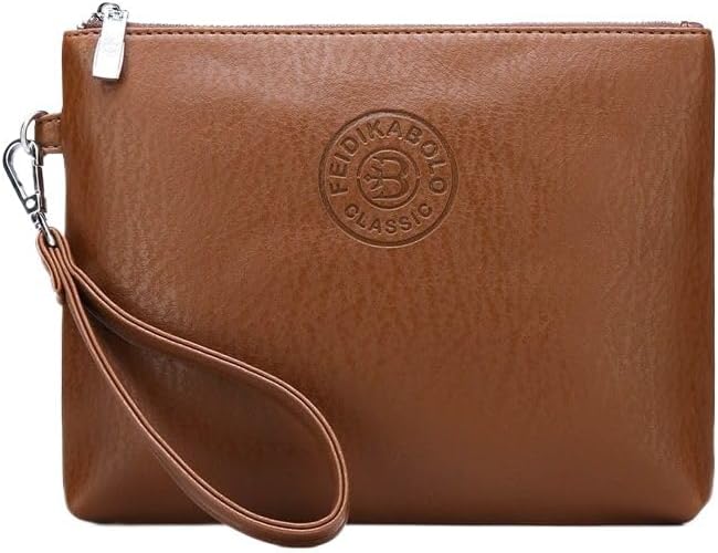 Mens Clutch Bag Man Purse Handbag 9.5-11 inches Large Hand Bag Big Clutch Wallet