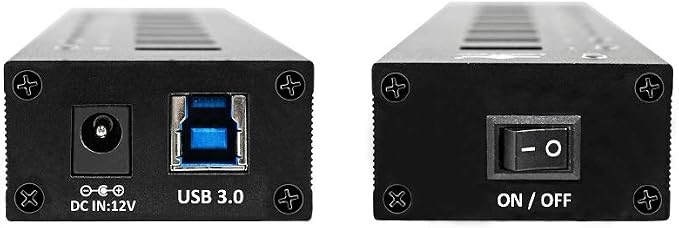 VANTEC 10-PORT USB 3.1 HUB WITH POWER ADAPTER