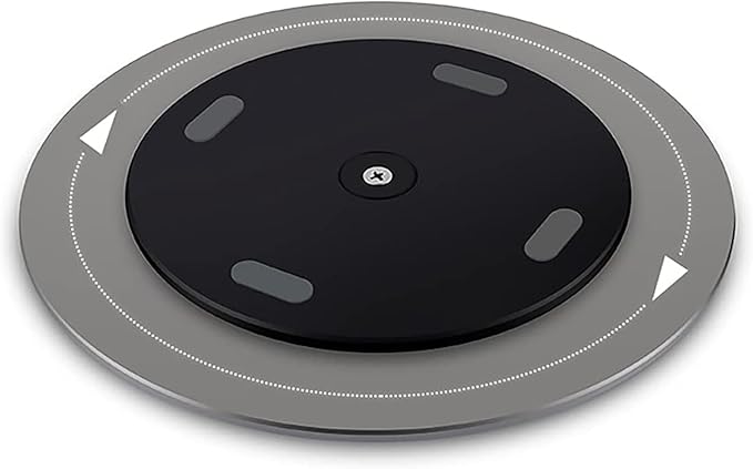 360° Rotation Monitor Stand, Grey Aluminum Alloy, Wide Compatibility for iMac, Laptop, Potted Plants, Arts & Crafts and More