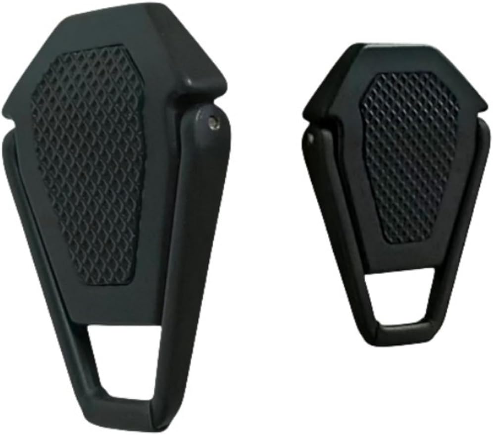 Portable Invisible Laptop Stand - 2PCS zinc Alloy Laptop Mini Stand Heat Dissipation pad, Laptop Lifter Suitable for 12-20 inch Laptop (One Size Mutil Color) (Black)