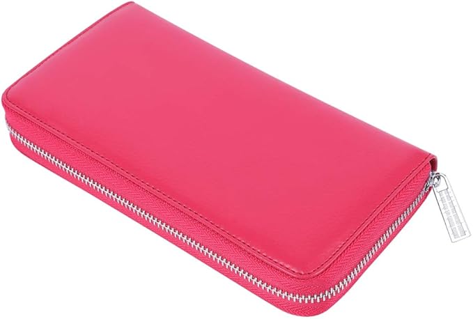 Women 36 Slots RFID Blocking Card Holder Large Long Leather Zipper Organizer Accordion Wallet