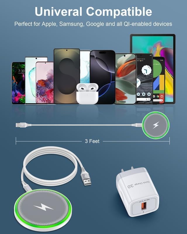 Pixel 10a 10 Pro XL Wireless Charger Android Fast Charging For Google Pixel 10 9 Pro Xl 8 8a 7, 15w Wireless Charging Pad with Block Cargador Inalmbrico Para Samsung For Galaxy S25 iPhone 17 16Pro Max