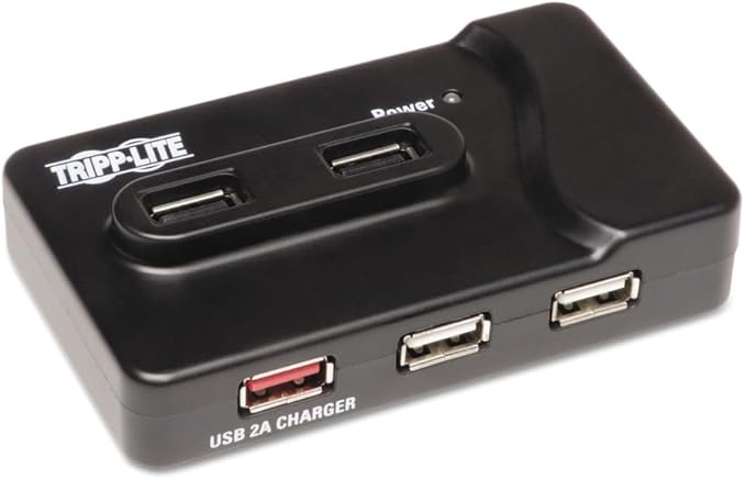 Tripp Lite 6-Port USB-A 3.0 SuperSpeed Hub, 2x USB 3.0, 4x USB 2.0 & 2A Charging Port for Fast Charging (U360-412)