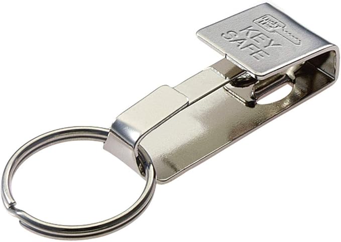 Lucky Line Key Safe Slip-On, 2” Wide Belt Key Ring - Heavy Duty Belt Key Clip, Key Chain