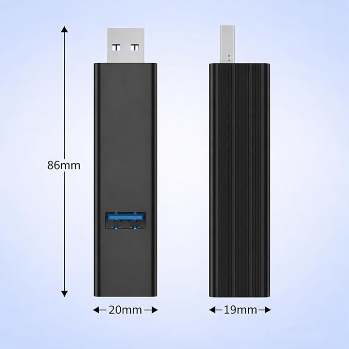 VIENON USB 3.0 Hub 6-in-1, Aluminum USB Adapter with Power Port, SD/TF Card Reader, USB Splitter Expander for Laptop, PC, Desktop, Car, Connect U Disk, Flash Drive, Mouse, Keyboard, HDD, SSD