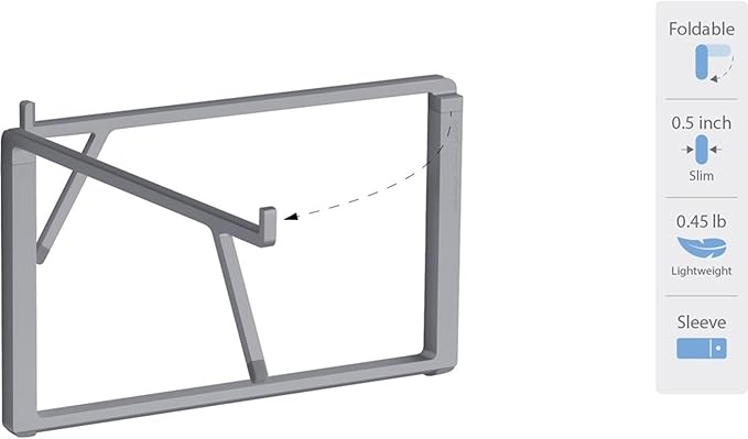 Rain Design 10085 Mbar Pro+ Foldable Laptop Stand - Space Gray