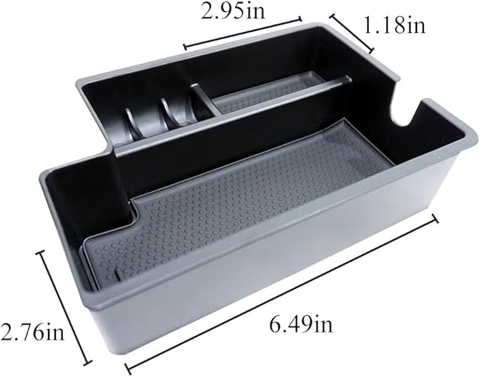 Vesul Center Console Armrest Storage Box Compatible with Mitsubishi Outlander Sport 2012 2013 2014 2015 2016 2017 2018 2019 2020 2021 ABS Tray Insert Organizer Glove Pallet