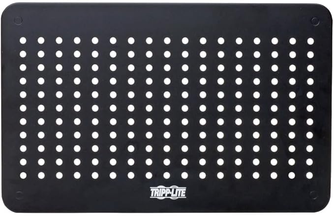 Tripp Lite Computer Monitor Stand, Adjustable Height, 14 x 9 in., Metal, Black (MR1411M)