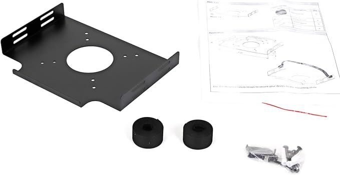 AEONS Universal Wall and VESA Mount | Adjustable Strap Mount for Computers, UPS Units, Cable Boxes, Modems, and Other Electronic Devices | Mounts on The Wall or Back of a Computer Monitor, 9”x6.5”x1”