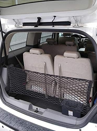 Envelope Style Automotive Elastic Trunk Mesh Cargo Net for Ford Flex 2009-2020 - Premium Trunk Organizer and Storage - Luggage Net for Crossover- Car Organizer for Ford Flex