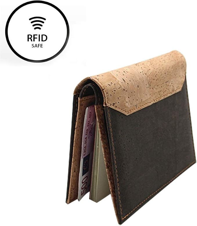 boshiho Passport Holder Wallet Cover RFID Blocking Vegan Cork Passport Case Travel Must Haves for Men Women (02-Cork)