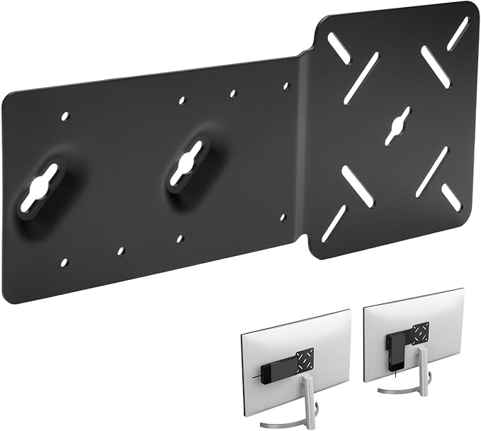 Docking Station VESA Mount Plate Compatible with Dell WD22TB4 / WD19S / W19TBS / WD19DCS, Behind Monitor VESA Mounting, Wall and Under Desk Mount Metal Dock Holder