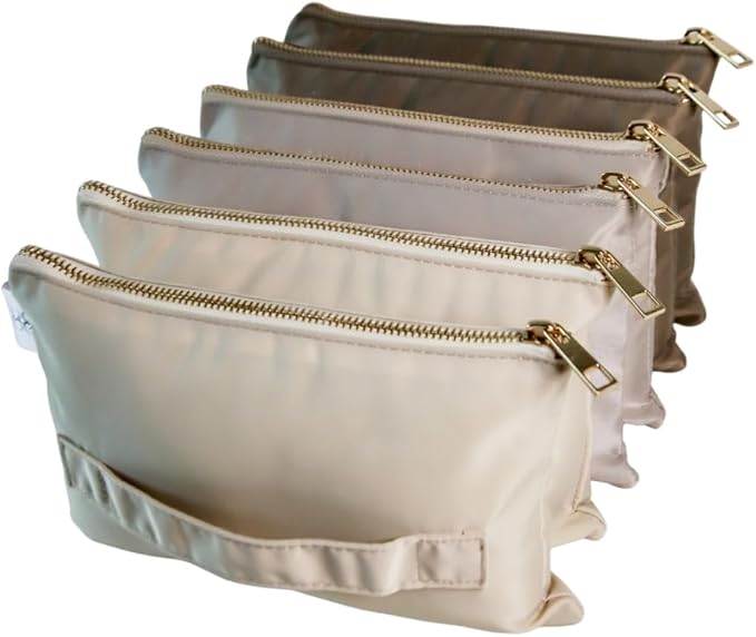 BOBBIE Accordion Travel Makeup Bag, Large Capacity Cosmetic Bags for Women, Durable & Compact Make up Organizer, Lightweight & Portable Zipper Pouch, Water-Resistant Toiletry Bag with 6 Compartments