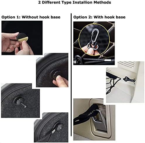 36"x15" Envelopge Style Cargo Net Double Layer 4inch Stretchable Adjustable Trunk Elastic Mesh Vehicle Storage Carrier Rear Floor Mat Organizer