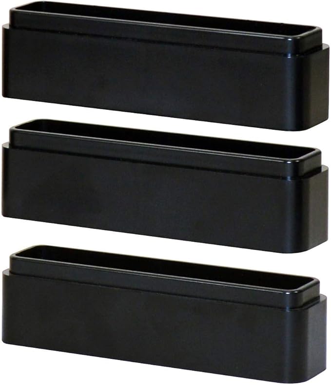 DAC Stax Leg Block Kit for Height-Adjustable Rectangular Monitor Stand, 3-Piece, Raise Monitor Riser by 1-1/4"