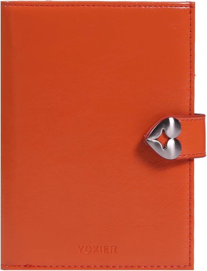YOXIER Passport-Holder-for-Travel-Women-Men Orange，lLarge capacity Passports Holders TravelCover Wallet Passport with Pen Holder