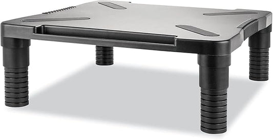 Innovera IVR55010 13.13 in. x 13.5 in. x 4 in. Single Level Monitor Riser - Black