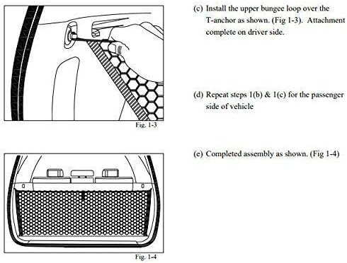 Rear Trunk Organizer Cargo Net for Toyota 4Runner 2003-2023 - Envelope Style Cargo Net for SUV-Premium Mesh Elastic Car Trunk Organizer Vehicle Carrier Storage–Compatible with 4Runner