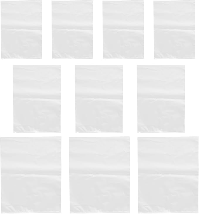 10Pcs Waterproof Travel Clothes Packaging Bags Zipper Sealed Storage Pouches for Garment Socks Underwear Organizer, Dustproof Packing Organizers for Suitcases (24X35Cm, 28X40Cm,
