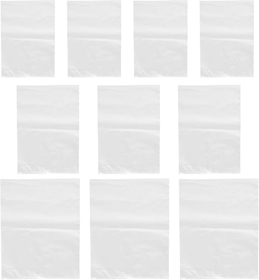 10Pcs Waterproof Travel Clothes Packaging Bags Zipper Sealed Storage Pouches for Garment Socks Underwear Organizer, Dustproof Packing Organizers for Suitcases (24X35Cm, 28X40Cm,