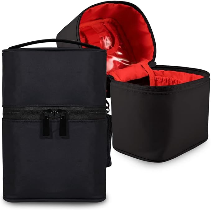 Makeup Bag Travel Cosmetic Bag 7.5x5.5x4.4 Inch Makeup Brush Holder Organizer Cute Portable Artist Toiletry Storage Bag Cosmetics Case for Women