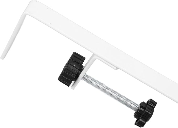 TOPINCN Desk Side Storage, Adjustable Hanging Under Desk Storage Organizer Clamp on Desk Organizer for Office Dormitory and Home (White)