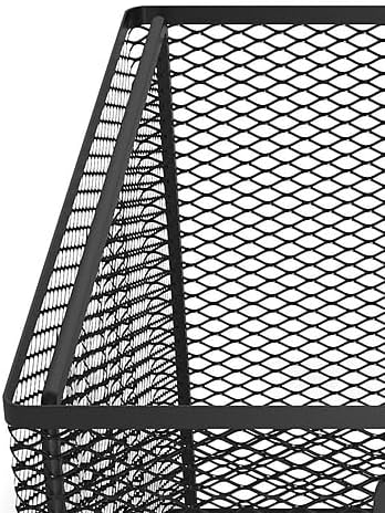 TRU RED Wire Mesh File Organizer, Matte Black – Vertical Desktop Sorter for Files, Folders & Mail