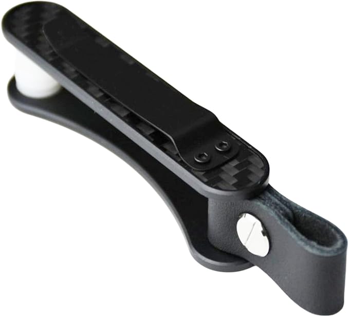 Key Organizer - Compact Real Carbon Fiber Key Holder | Minimalist| O ring included for car key fob