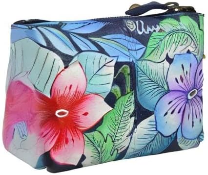 Anna by Anuschka Women's Hand Painted Leather Coin Pouch Purse