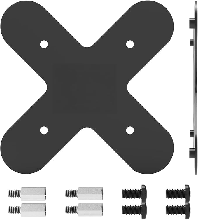 Kado Wall Mount Arm Mount 50x50mm to 75x75mm Adapter Bracket Plate, Mounting Pattern Converter Universal for Monitors, TVs, Mini PCs and Sceptre Displays