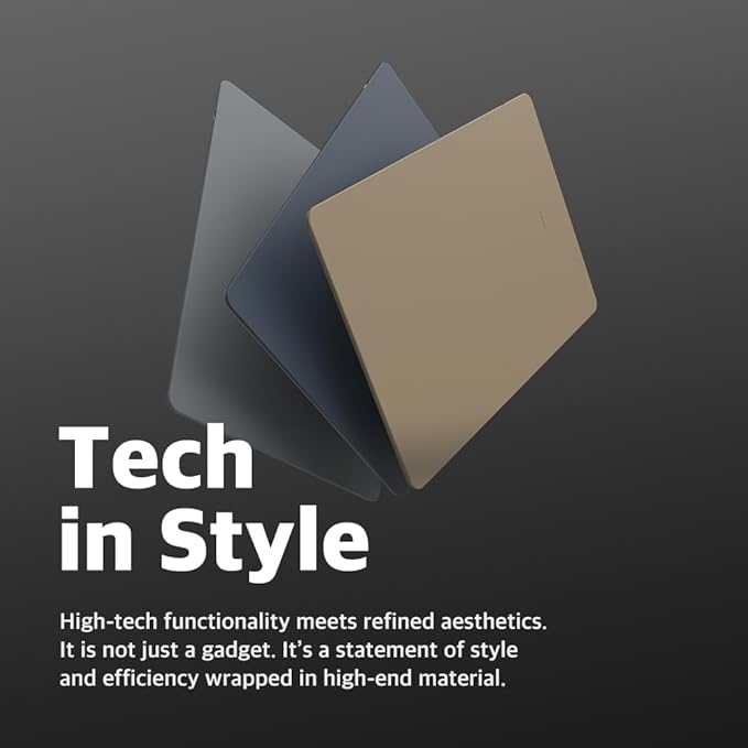 POUT H3 Wireless Charging Mouse Pad ??Qi-Enabled Fast Charger Built into Sleek Desk Mat, Compatible with Phones, Earbuds & More(Latte Cream)