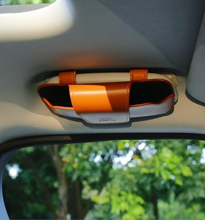 Sunglass Holder for Car Visor Glasses Case Non-Slip Clip Universal for Sunglasses Eyeglasses Car Interior Accessory